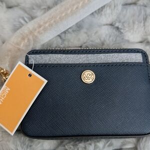 Michael Kors Black Card Holder (Navy)